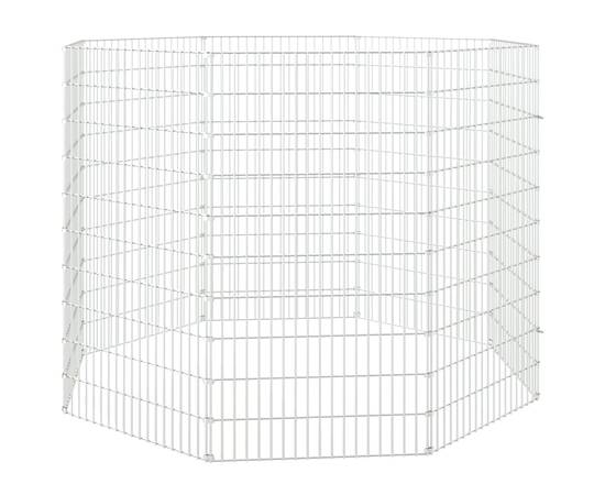Cușcă pentru iepuri, 8 panouri, 54x100 cm, fier galvanizat, 4 image