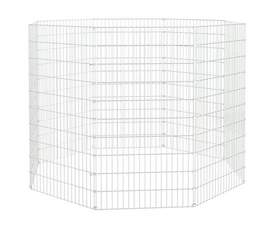 Cușcă pentru iepuri, 8 panouri, 54x100 cm, fier galvanizat, 3 image