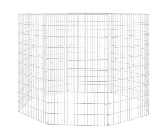 Cușcă pentru iepuri, 8 panouri, 54x100 cm, fier galvanizat, 2 image