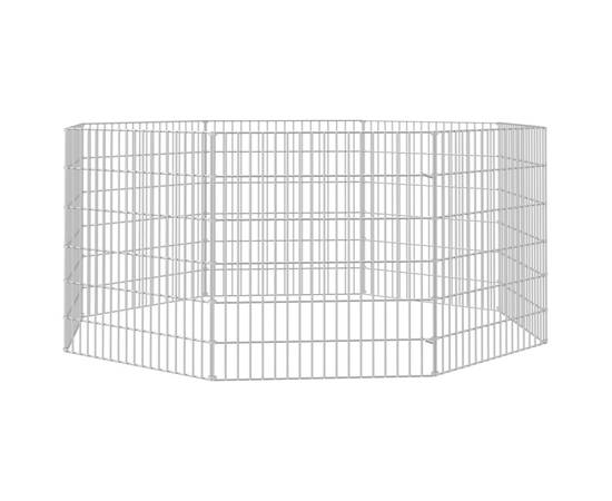 Cușcă pentru iepuri, 8 panouri, 54x60 cm, fier galvanizat, 4 image