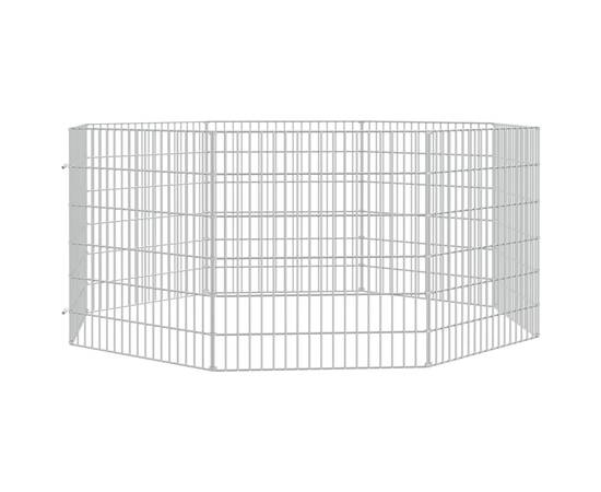 Cușcă pentru iepuri, 8 panouri, 54x60 cm, fier galvanizat, 3 image