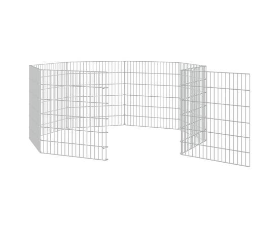 Cușcă pentru iepuri, 8 panouri, 54x60 cm, fier galvanizat, 5 image