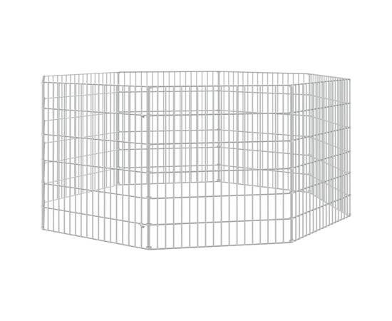 Cușcă pentru iepuri, 8 panouri, 54x60 cm, fier galvanizat, 2 image