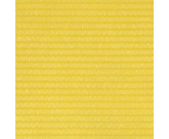 Paravan pentru balcon, galben, 75 x 600 cm, hdpe, 2 image