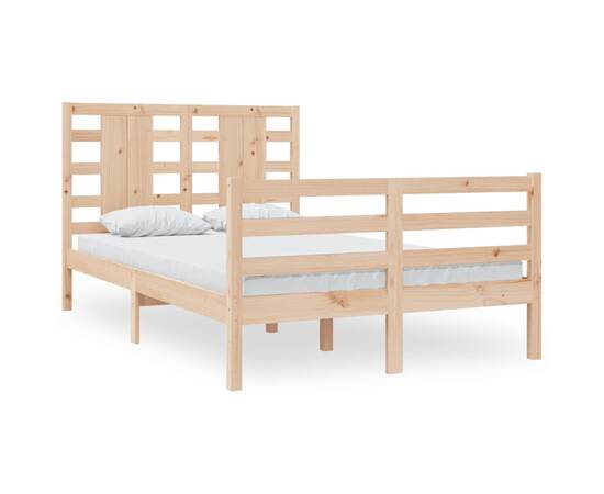 Cadru de pat, 120x200 cm, lemn masiv de pin, 2 image
