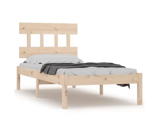 Cadru de pat, 90x200 cm, lemn masiv, 2 image