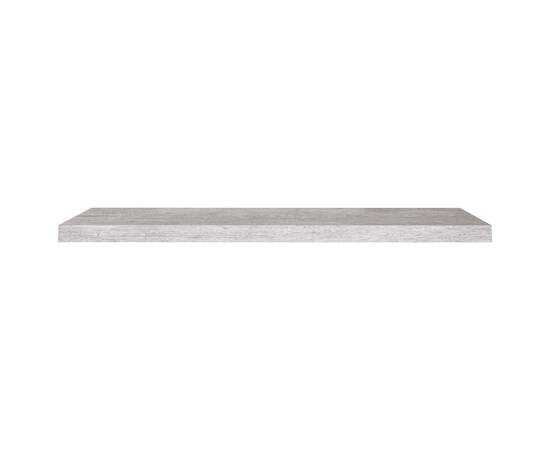 Raft de perete suspendat, gri beton, 90x23,5x3,8 cm, mdf, 4 image