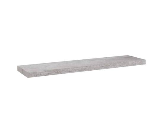 Rafturi perete suspendate 4 buc. gri beton 90x23,5x3,8 cm mdf, 4 image