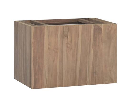 Dulap pentru baie de perete, 60x39x40 cm, lemn masiv de tec