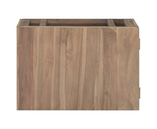 Dulap pentru baie de perete, 60x39x40 cm, lemn masiv de tec, 2 image