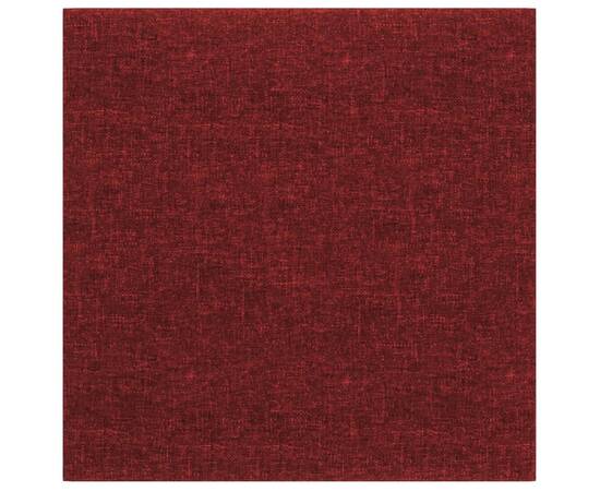 Panouri de perete 12 buc. roșu vin 30x30 cm textil 1,08 m², 3 image