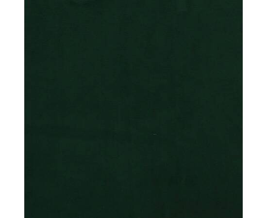 Scaune de bucătărie, 2 buc., verde închis, catifea, 8 image