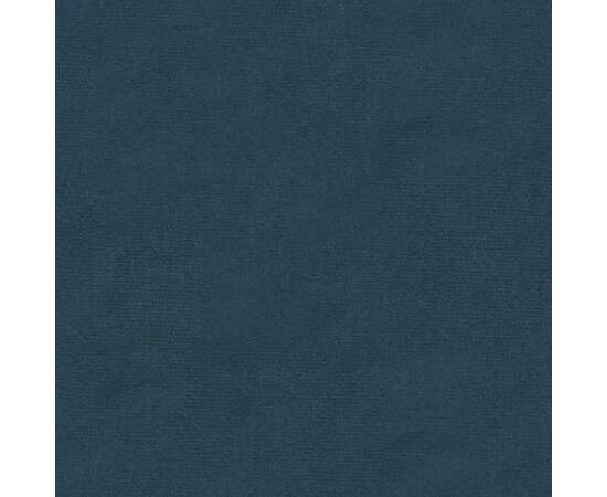 Scaune de bucătărie pivotante, 2 buc., albastru, catifea, 8 image