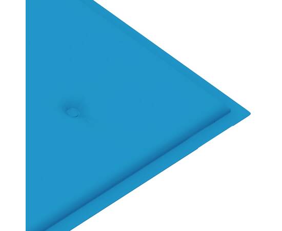 Pernă pentru bancă de grădină, albastru, 100x50x3 cm, 4 image