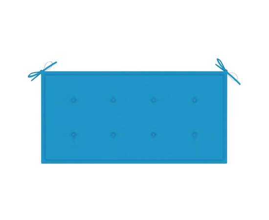 Pernă pentru bancă de grădină, albastru, 100x50x3 cm, 3 image