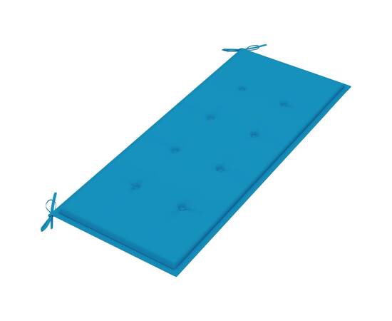 Pernă pentru bancă de grădină, albastru, 120x50x3 cm, 2 image