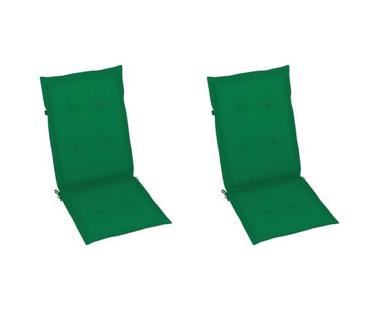 Perne scaun de grădină, 2 buc, verde, 120x50x3 cm, 2 image