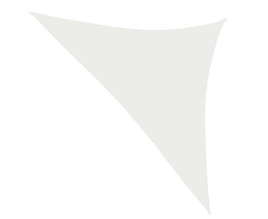 Pânză parasolar, alb, 3,5x3,5x4,9 m, hdpe, 160 g/m²