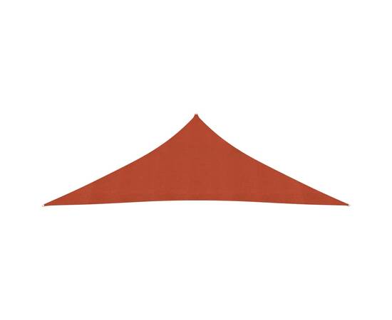 Pânză parasolar, cărămiziu, 3,5x3,5x4,9 m, hdpe, 160 g/m², 3 image