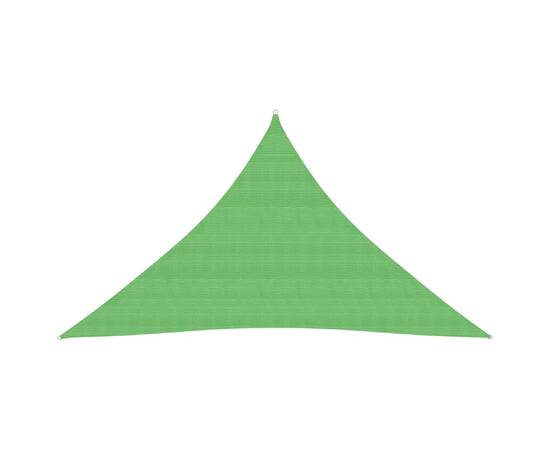 Pânză parasolar, verde deschis, 3,5x3,5x4,9 m, hdpe, 160 g/m²