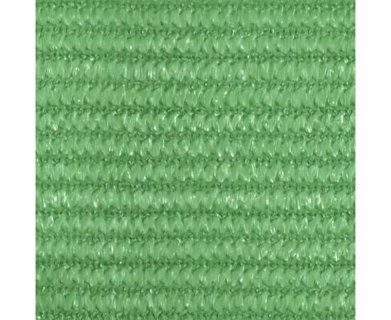 Pânză parasolar, verde deschis, 3,5x3,5x4,9 m, hdpe, 160 g/m², 2 image