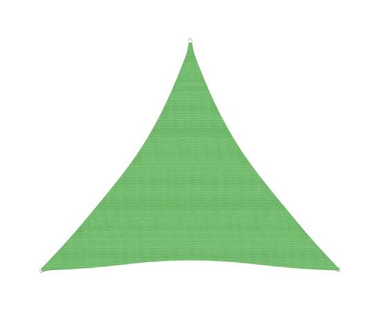 Pânză parasolar, verde deschis, 4x4x4 m, hdpe, 160 g/m²