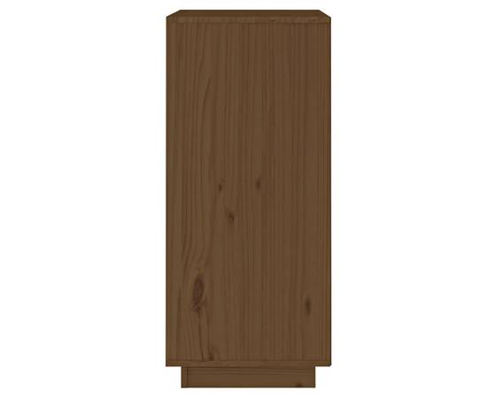 Servantă, maro miere, 38x35x80 cm, lemn masiv de pin, 5 image