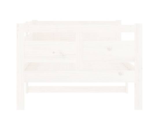 Pat de zi, alb, 90x190 cm, lemn masiv de pin, 6 image