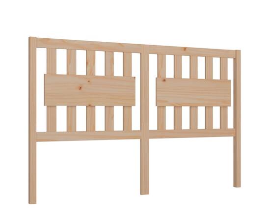 Tăblie de pat, 155,5x4x100 cm, lemn masiv de pin, 2 image