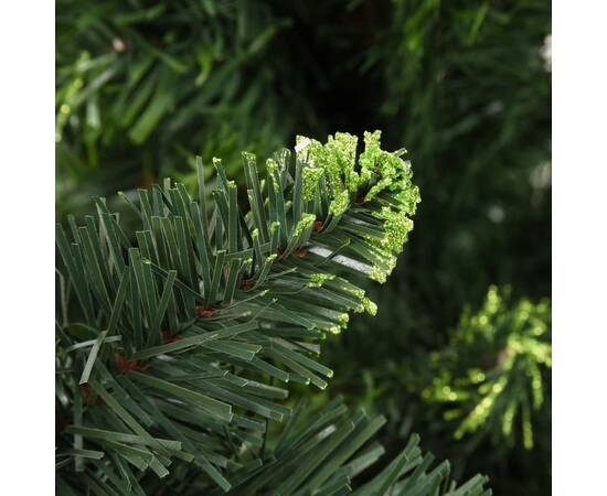Brad de crăciun artificial cu conuri de pin, verde, 210 cm, 6 image