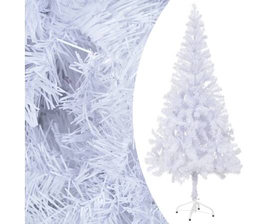 Brad de crăciun artificial cu led-uri&globuri 180 cm 620 ramuri, 2 image