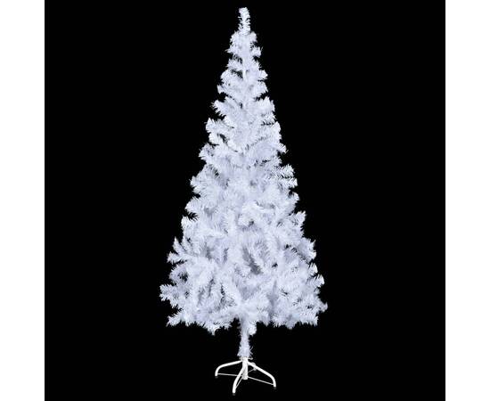 Brad de crăciun artificial cu led-uri&globuri 180 cm 620 ramuri, 3 image