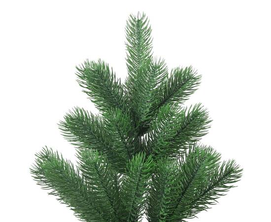 Pom crăciun artificial brad nordmann led&globuri, verde, 150 cm, 3 image