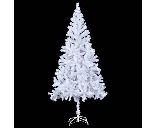 Brad crăciun artificial cu led-uri& globuri, 210 cm, 910 ramuri, 3 image