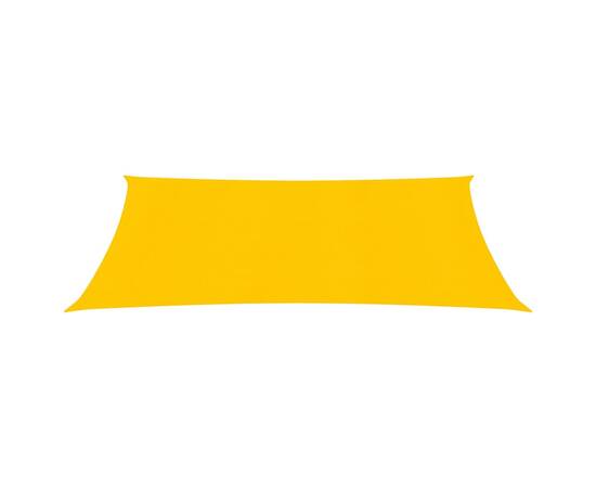 Pânză parasolar, galben, 2,5x4 m , hdpe , 160 g/m², 3 image