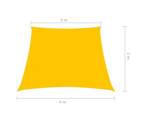 Pânză parasolar, galben, 3/4x2 m, hdpe, 160 g/m², 6 image