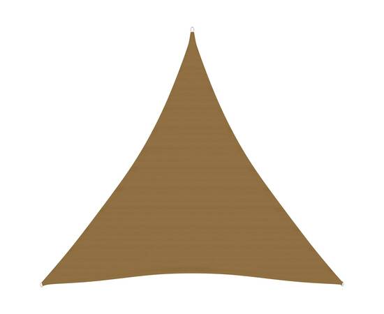 Pânză parasolar, gri taupe, 4,5x4,5x4,5 m, hdpe, 160 g/m²