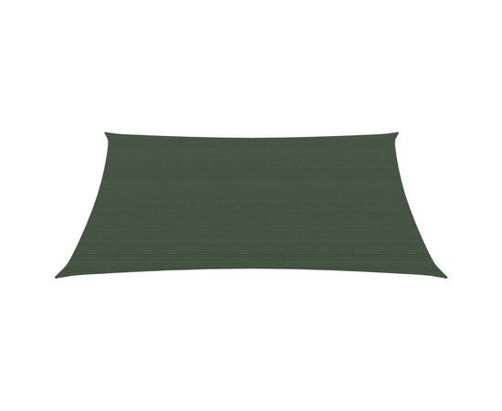 Pânză parasolar, verde închis, 3/4x3 m, hdpe, 160 g/m²