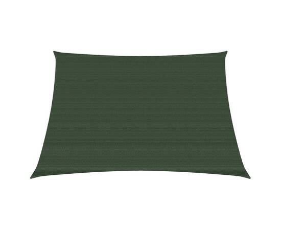 Pânză parasolar, verde închis, 3/4x3 m, hdpe, 160 g/m², 4 image