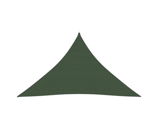 Pânză parasolar, verde închis, 3,5x3,5x4,9 m, hdpe, 160 g/m²