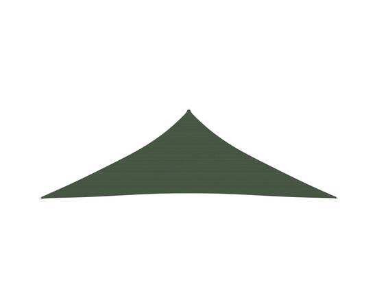 Pânză parasolar, verde închis, 3,5x3,5x4,9 m, hdpe, 160 g/m², 3 image