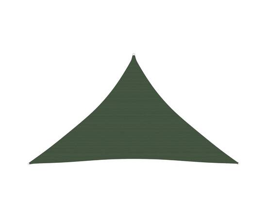 Pânză parasolar, verde închis, 3x3x4,2 m, hdpe, 160 g/m²