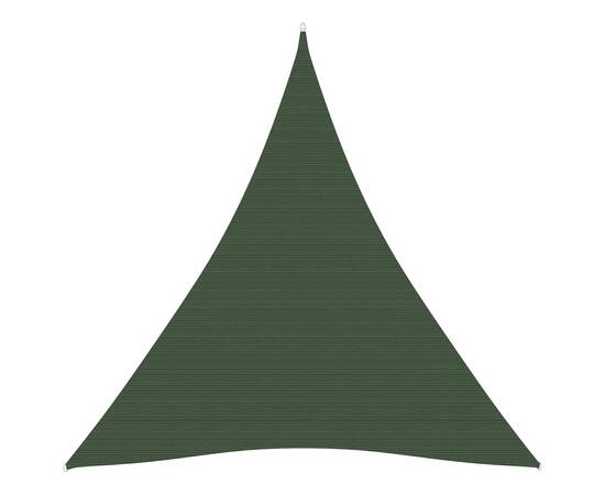 Pânză parasolar, verde închis, 3x4x4 m, hdpe, 160 g/m²