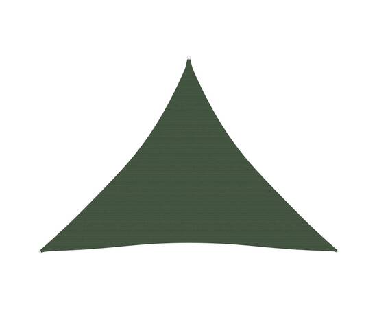 Pânză parasolar, verde închis, 4x4x4 m, hdpe, 160 g/m²