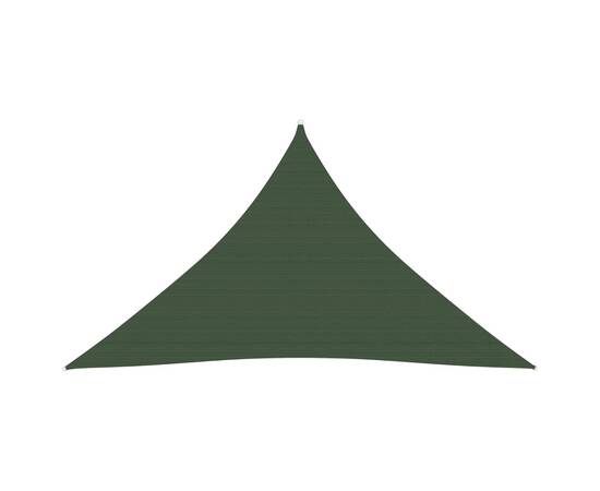 Pânză parasolar, verde închis, 4x4x5,8 m, hdpe, 160 g/m²