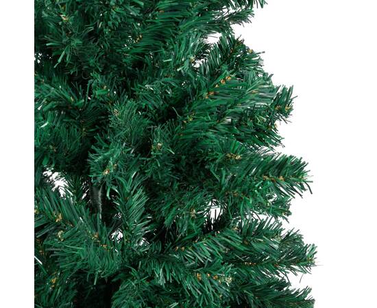 Pom de crăciun artificial cu ramuri groase, verde, 210 cm, pvc, 4 image