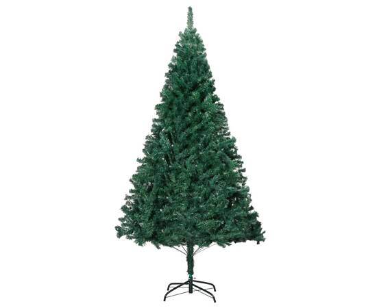 Pom de crăciun artificial cu ramuri groase, verde, 210 cm, pvc, 2 image