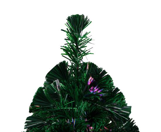 Pom de crăciun artificial cu suport, verde, 120cm, fibră optică, 5 image