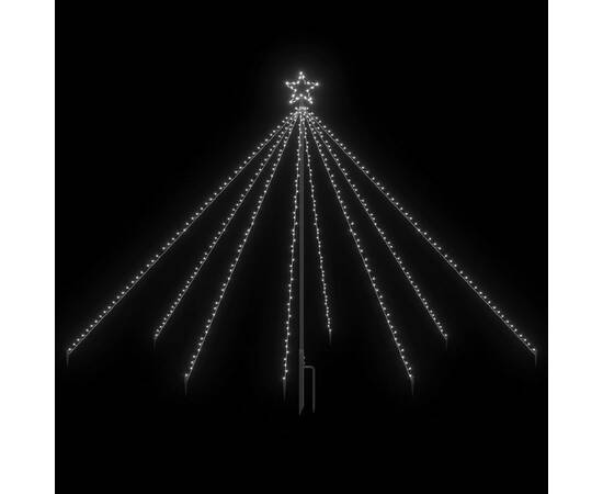 Cascadă lumini pom crăciun interior/exterior 400 led-uri 2,5 m, 4 image