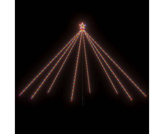 Lumini brad de crăciun, 576 led-uri, colorat, 3,6 m, int./ext., 2 image